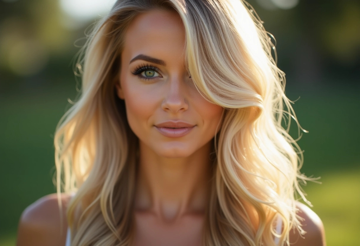 mèches blond cendré