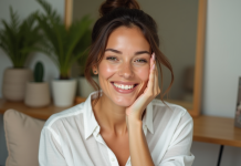 Vitamine E : l’alliée incontournable pour une peau radieuse Femme appliquant un serum vitamine e sur le visage