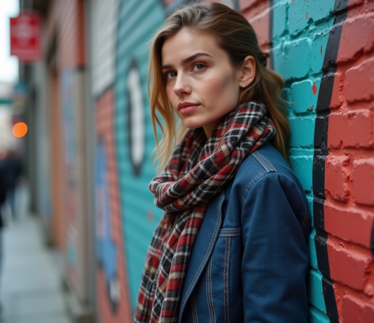 Avoir son propre style : conseils pour trouver votre identité vestimentaire Jeune femme confiante devant un mur de street art urbain